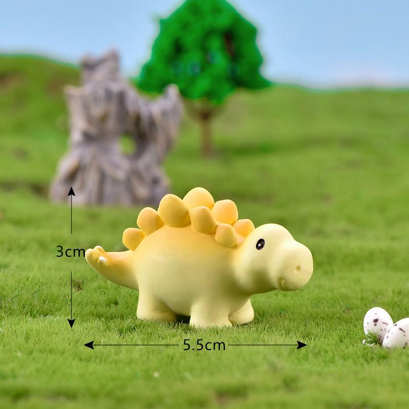 4Pcs/set Dinosaur Animal Miniatures Resin Ornaments Diy Fairy Garden Decoration Moss Terrarium Micro Landscape
