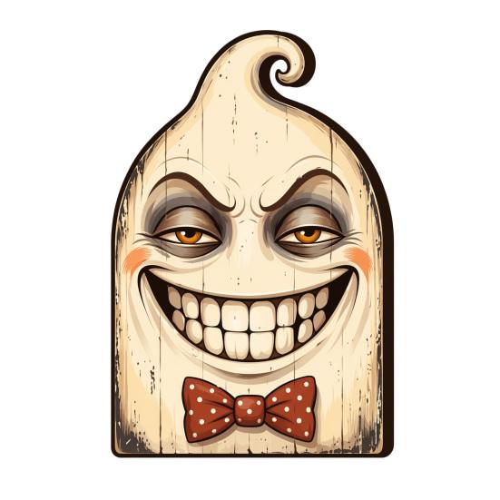 Halloween Gifts for Friends Wooden Ornaments, Retro Desktop Decorations Home Table Tiered Decorative Props Photography Tray Decor, Rustic