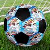 Soccer Ball Colorful Machine Stitched PVC Size 5 Team Training Competition Ready Durable High-Bounce Cool Sports Gift