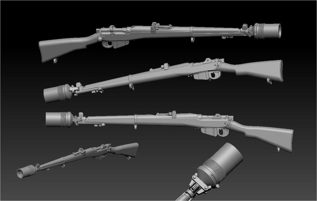 Thunder Model 1/35 British Long Range Desert Group (LRDG) Weapons Set Vol.1 3D Printer Kit TBF3502