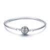 Pandora-Style Modular Bracelet Shiny Pave 23 Cm