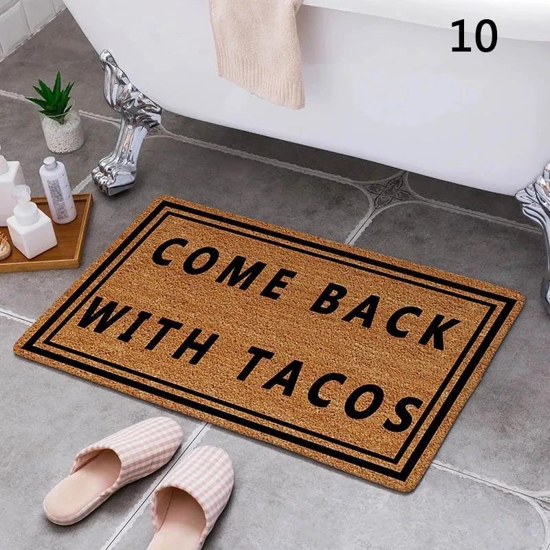 Cartoon Camper Carpet Bathroom Entrance Doormat Bath Indoor Floor Rugs Absorbent Mat Anti-slip Kitchen Rug for Home Decorative