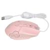 USB Mouse 4 Cool RGB Lighting DPI Adjustable Ergonomic Computer Supplies for PC Laptop6D Pink