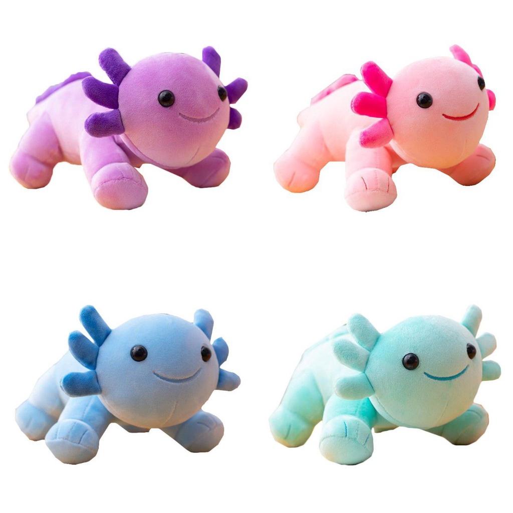 Pink Cartoon Axolotl 30cm Plush Doll Game Soft Stuffed Toy Dolls Kids Xmas Gifts