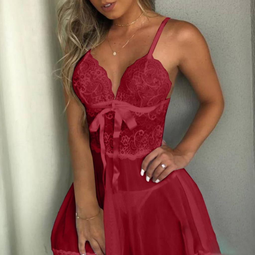 Moda damska Szelki Pasek Seksowna koszula nocna Bielizna