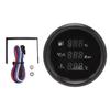 52mm Boat Gauge Digital Display Oil Level Oil Pressure Water Temperature Meter with Backlight for Yachts RVs Trucks