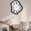 Horloge murale déformée 12 pouces Horloge murale d'intérieur Horloge tordue Horloge créative fondante Horloges déformées Pour salon Décorative
