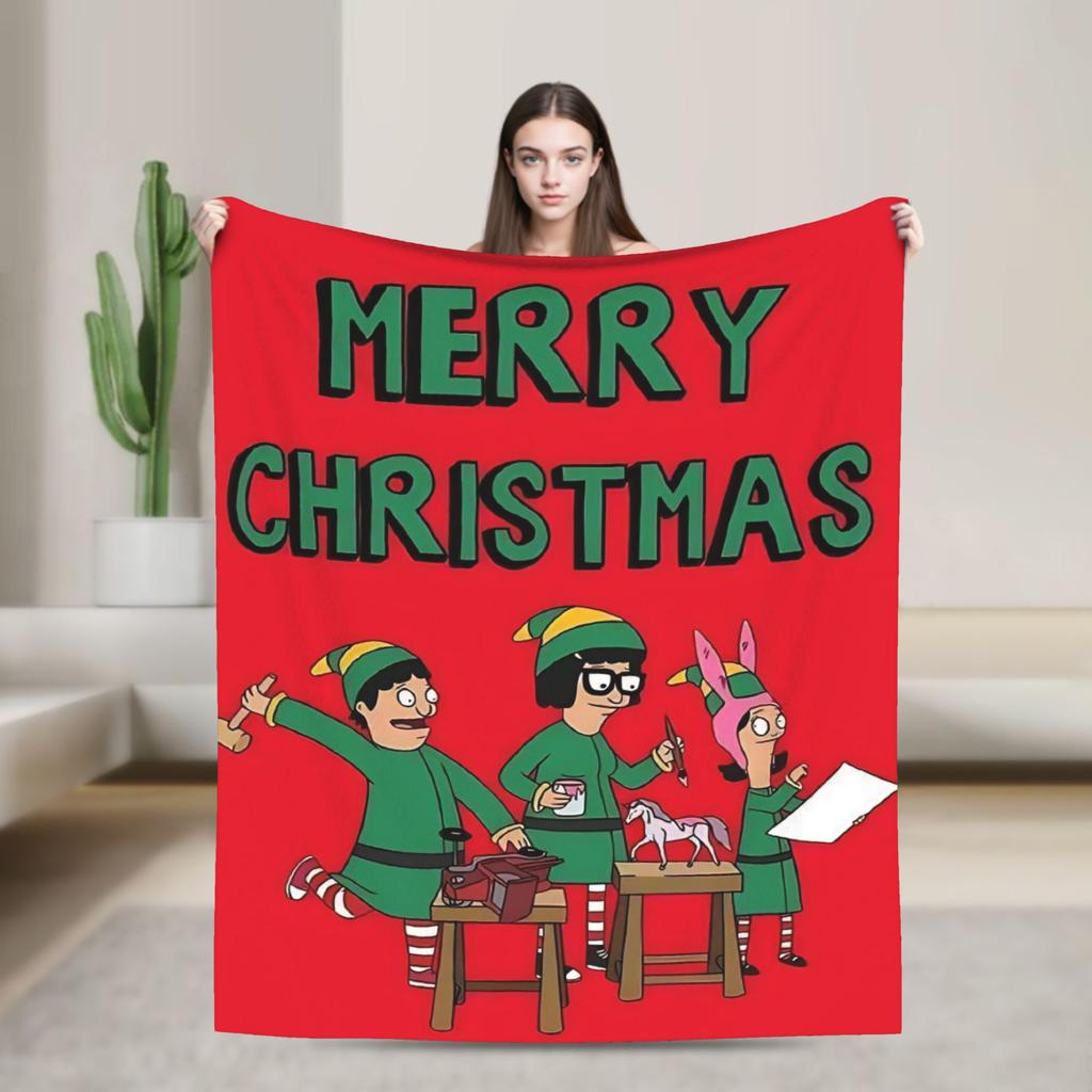 B-Bob Burgers Thanksgiving  Blanket Multiple Sizes Super Soft and Warm  Throw Blankets for Sofa Couch and Bed