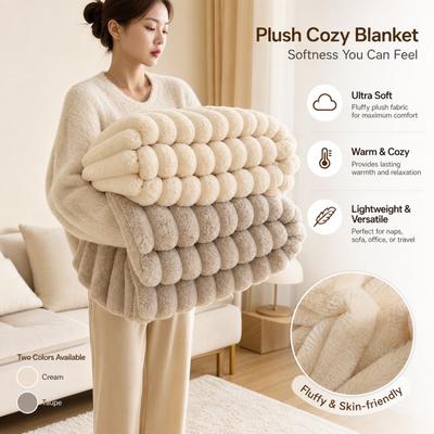 Fleece Blanket with Flannel, Multi-functional Nap Blanket, Soft and Warm, Plush Blanket, Suitable for Office Sofa, Car Travel, Portable Cover Blanket