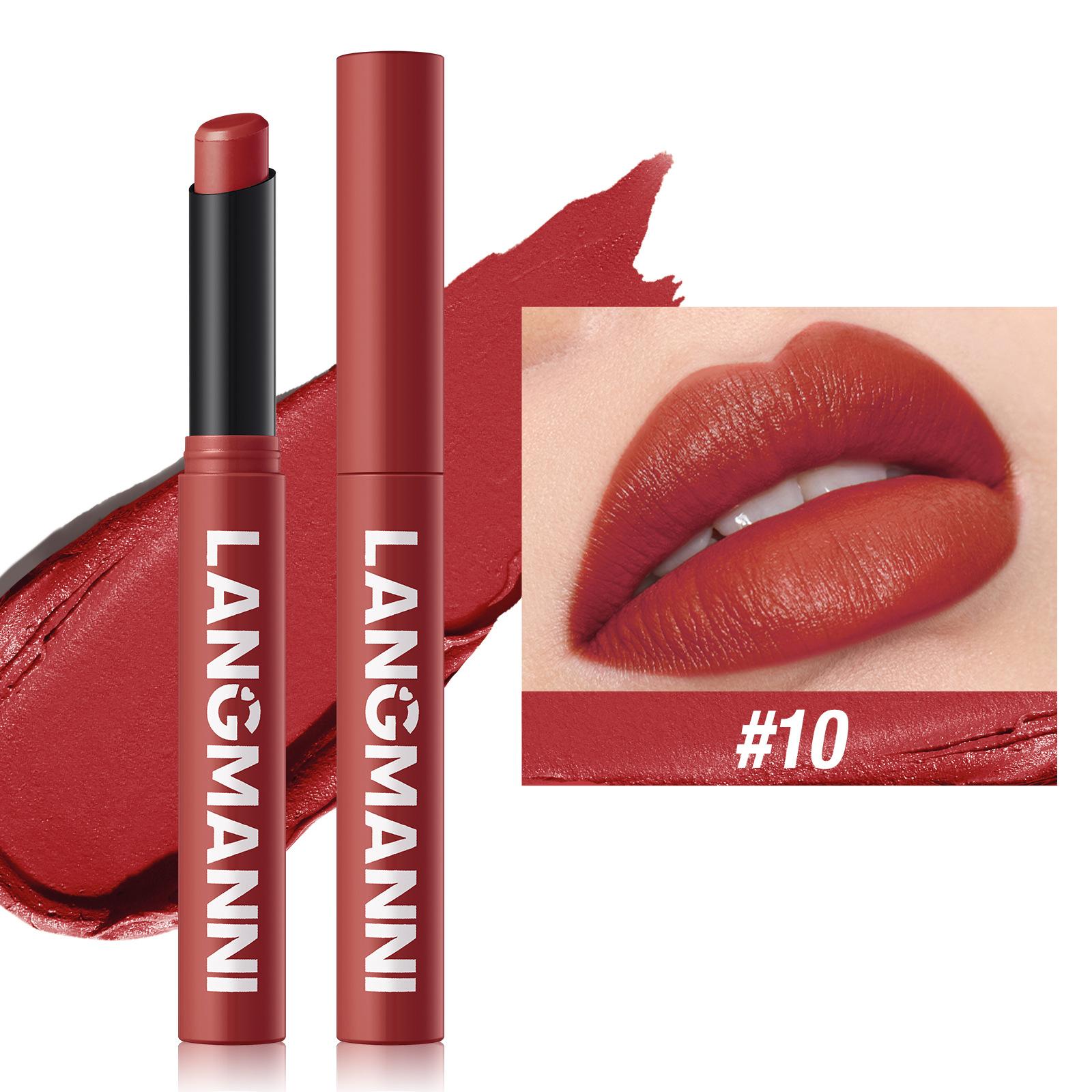 Nový rotujúci zamatový matný rúž Dlhotrvajúci vodeodolný rúž Nepriľnavý Cup Stain Tint Kozmetika Ceruzka Liner Makeup