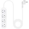 NANOCABLE 10.37.0004-NS - Multiprise Avec 4 Prises, 1,4 M, Blanc