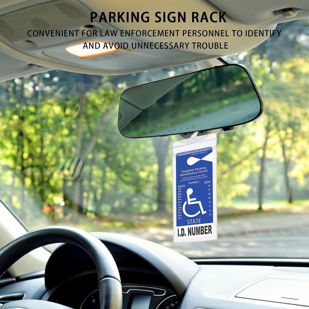 27x12.7x0.6cm Disabled Parking Placard Holder Handicap Placard Holder - Clear Disabled Placard Holder |