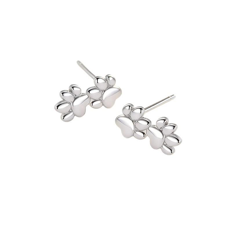 Cat Claw Fun Cute Small and Simple 925 Sterling Silver Jewelry Ins Exquisite Niche Design Stud Earrings 3957
