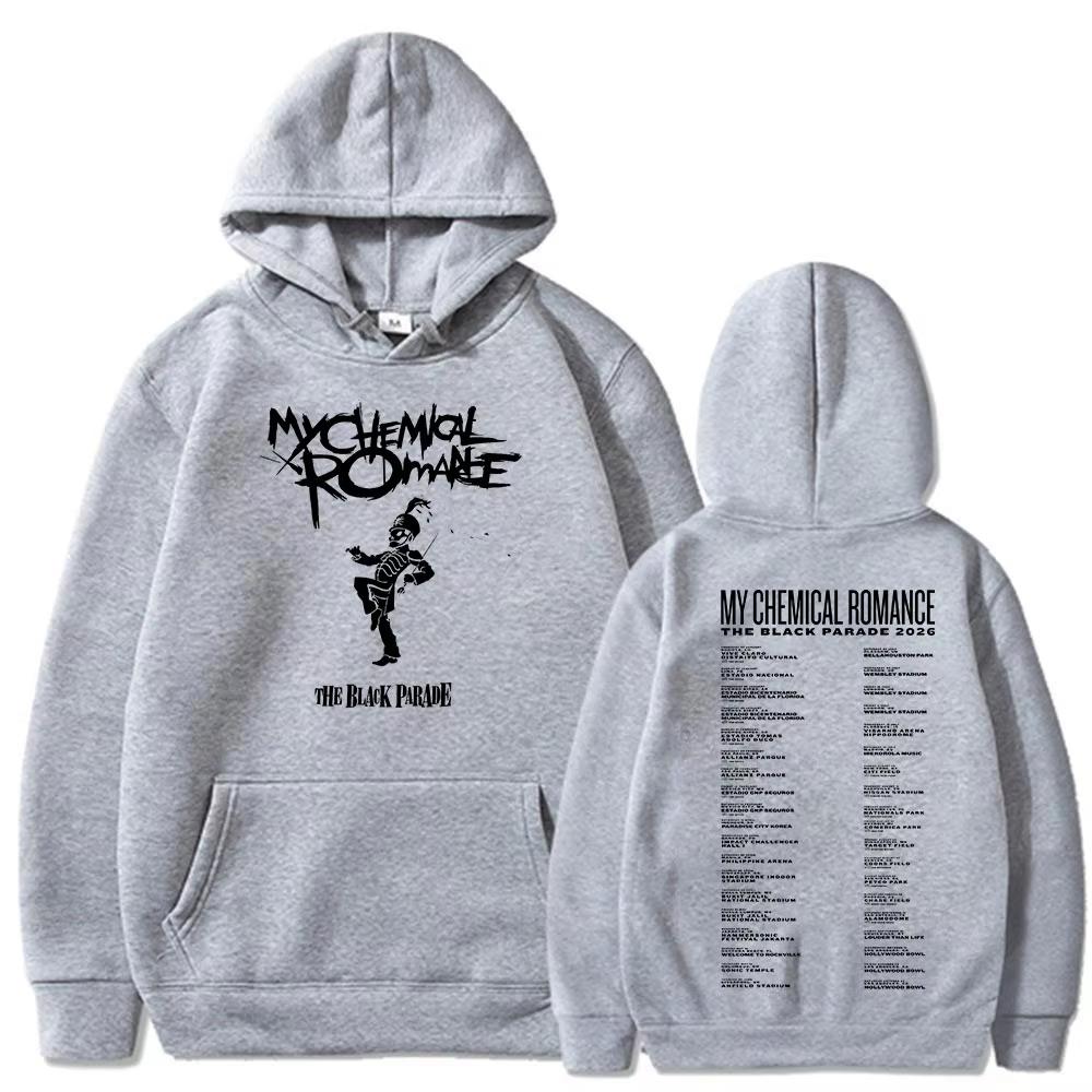 Rock Band My Chemical Romance Hoodie The Black Parade Tour Merch Hooded Sweatshirt Men's Women Pullovers