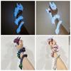 Length 11.8inch 3D Printed Horned Dragon Joints Movable PLA Simulation Animal Model Luminous Dragon Multicolor Figurine Ornament