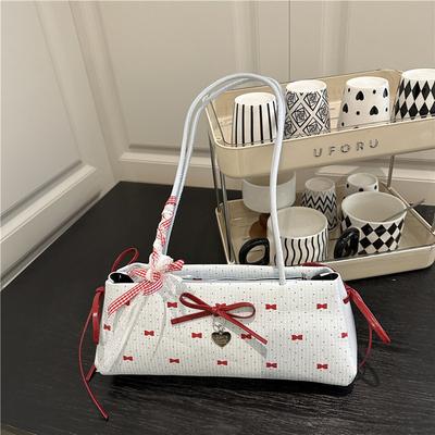 New Niche Bow Bag Women's  New Versatile Shoulder Armpit Bag Fashionable Portable Work Small Bag