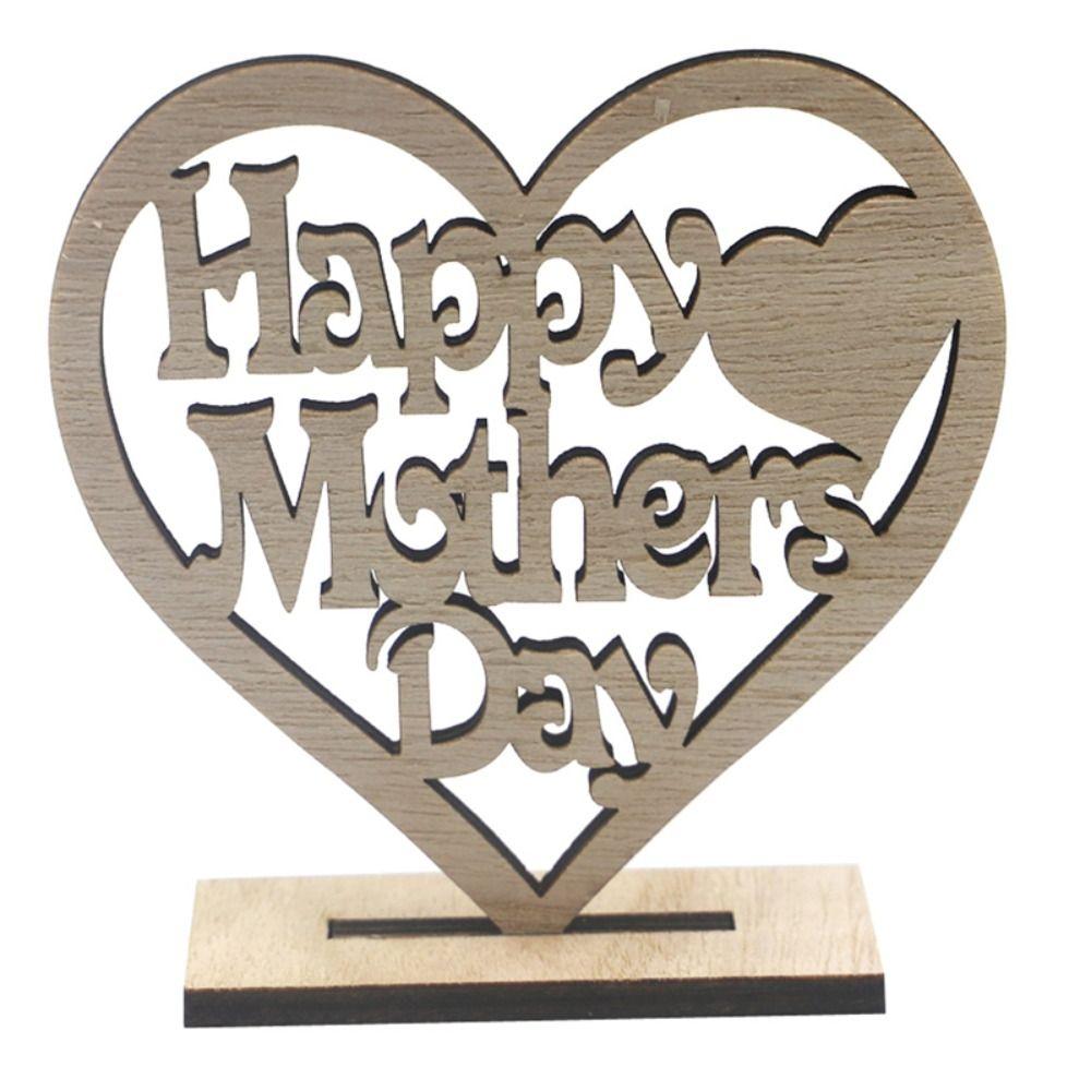 Embellishments Wood Cutouts Mother Day For Mom Hollow Ornament Heart Plaque Plaque Gift Ornament