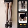 Women's Fleece-Lined Sheer Black Tights