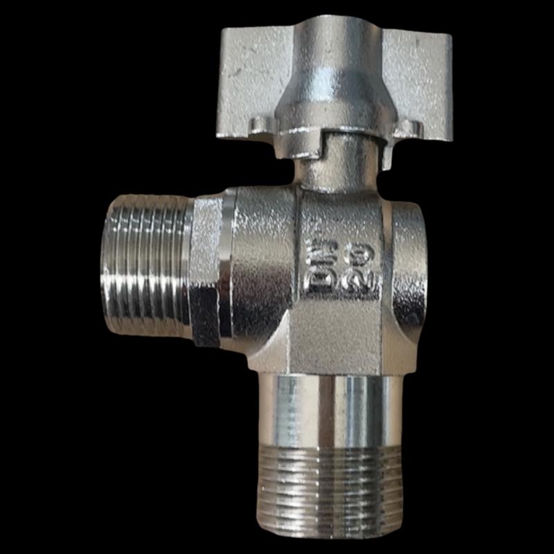 4-6 Point Copper DN15 Union Ball Valve, Thickened, Internal/External Thread, Straight-Through, for Hot/Cold Water Systems