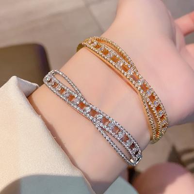 European and American New Product Bracelet with Diamonds, Bright Diamonds, Sparkling Diamonds, Diamond Bracelet, Jewelry Bracelet.