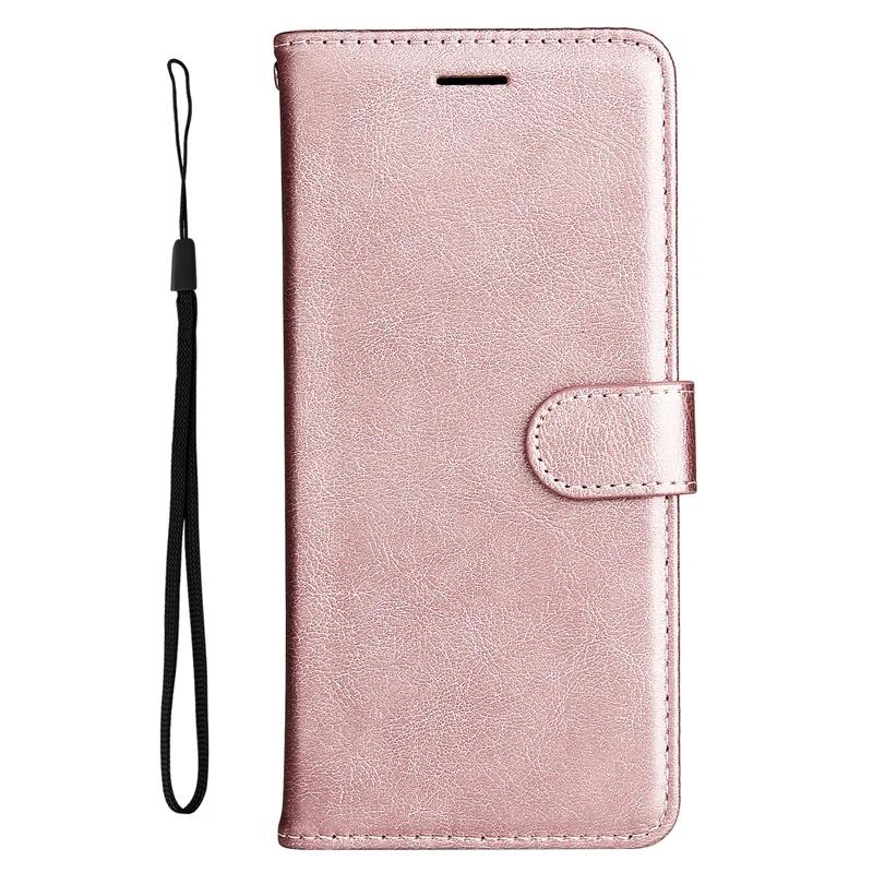 

Classic Card Wallet Case For LG K50 K40S K41S K51S K51 K50S K92 K42 K52 K92 G9 Velvet Simple Flip Phone Coque D06E For LG K51S рожевий колір золота
