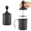 Stainless Steel Manual Double Mesh Milk Frother Foam Maker Coffee Decoration Tool (400ml)