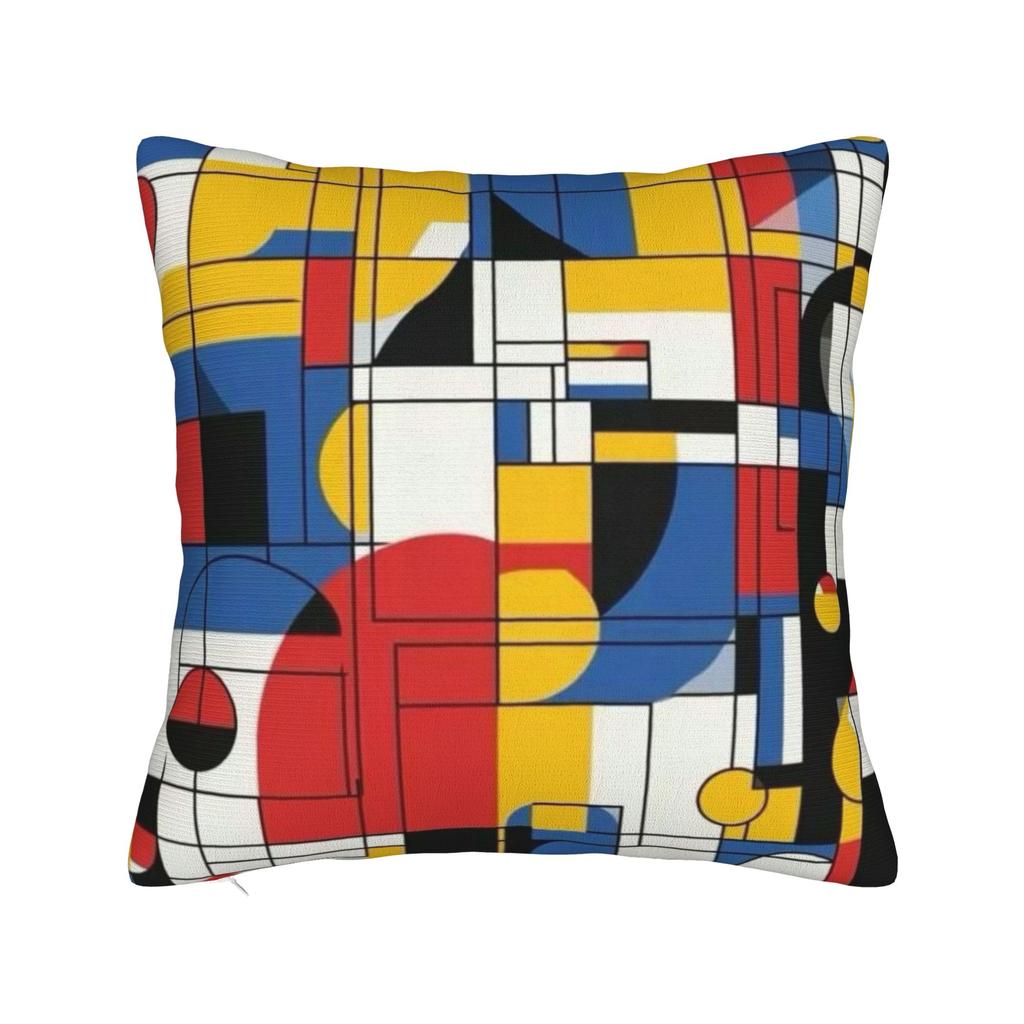 Home Decoration  Piet Mondrian De Stijl Pillowcase Accessories  Pillow Covers Zipper Multi-Size