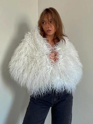 Manteau en Fausse Fourrure pour Femmes Européennes et Américaines - Automne/Hiver Design de Revers en Fourrure de Raton Laveur