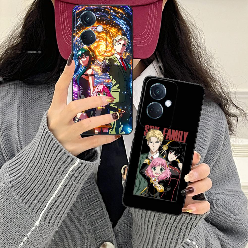 Anime Spy Family Mobile Phone Case for OPPO Reno 14 13 12 11 10 9 8 7 6 5 F T Pro 5G Colorful Printing Cover Luxury Cover Pretty