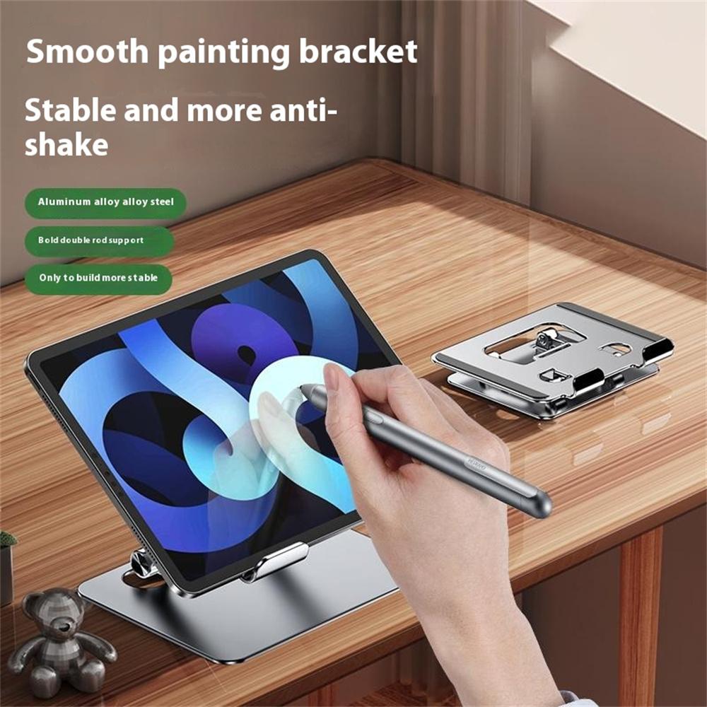 J18S Alloy Steel Live Streaming Phone Tablet Stand 360 Degree Rotation Desktop Holder