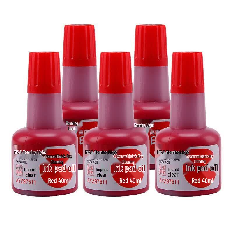 M&G Quick-Dry Red Ink Oil