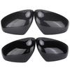 Car Decoration Door Mirror Cover For Smart Fortwo Forfour 453 2015- Car Rearview Accessories Carbon Fiber Glossy Black