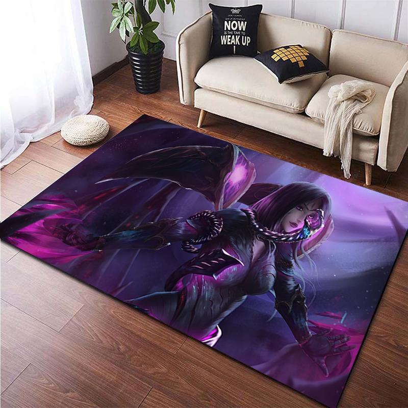 LOL KDA HD Printed Area Large Rug ,Carpet for Living Room Bedroom Sofa Decoration, Non-slip Floor Mats Dropshipping Alfombras