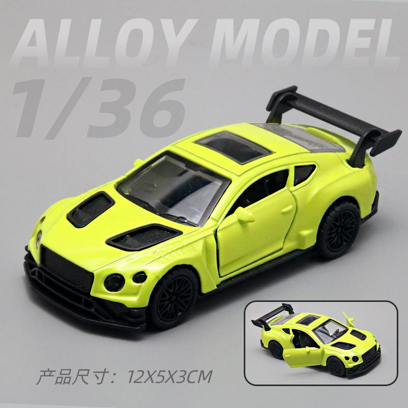(Bagged) 1:36 Simulation Alloy Car Model Sports Car Model Open Door Pullback Boy Children's Toy Car Ornament Cross-border
