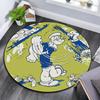 Popeye the Sailor3 Round Area Rug,Carpet Rug for Living Room Bedroom Sofa Playroom Decor,Non-slip Floor Mat