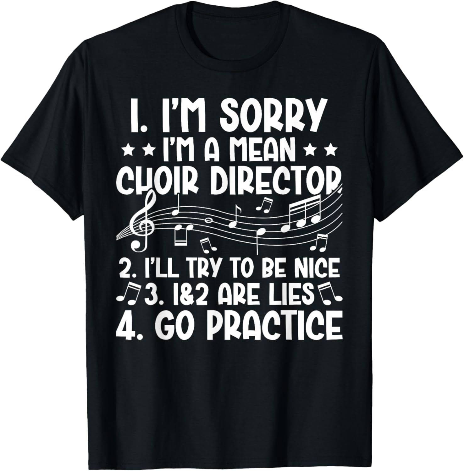 I m A Mean Choir Director Funny Choir Director T-Shirt S разноцветный