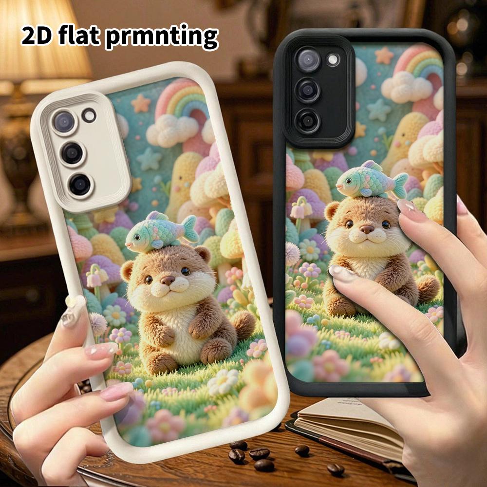 Phone Case: 2D flat, suitable for Samsung Galaxy A34 A35 M05 M06 S20 S22 S21 FE Plus 5G protective case, Mushroom Forest, perfect Christmas and Hallow