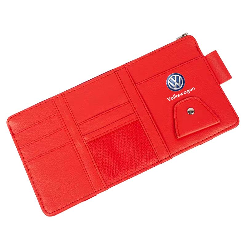 Car Sun Visor Point Type Multi-function Storage Bag Car Accessories For Volkswagen Lavida POLO Tiguan Passat Golf EOS Scirocco Jetta Bora