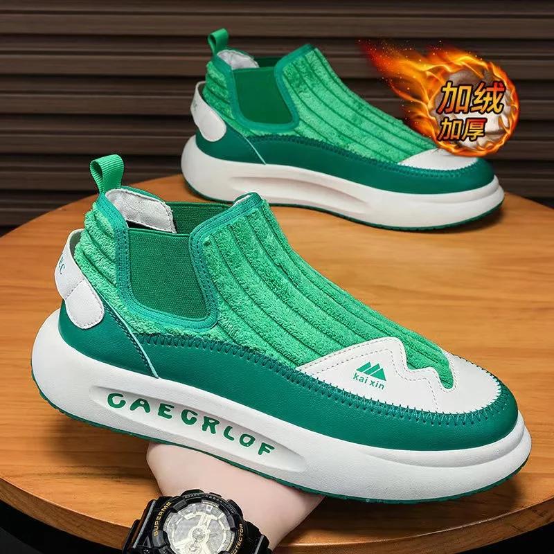 Mode Herrenstiefel Mode Plateau Stiefeletten Outdoor Leichte Sneaker für Herren Rutschfeste Designerstiefel 2024 Frühling Winter Herrenschuhe