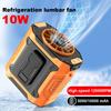 Waist Clip Fan 4000mAh Rechargeable Personal Wearable Belt Clip Fan Portable Powerbank Flashlight Fan for Outdoor Camping Hiking