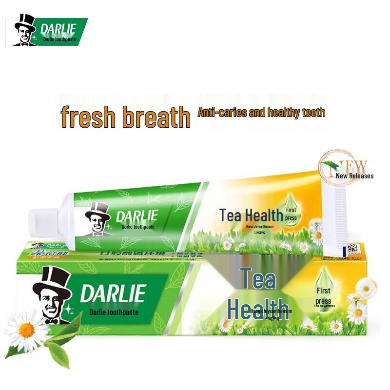 Darlie Tea Protect Hangzhou Chrysanthemum Longjing Tea Toothpaste, 3-Pack