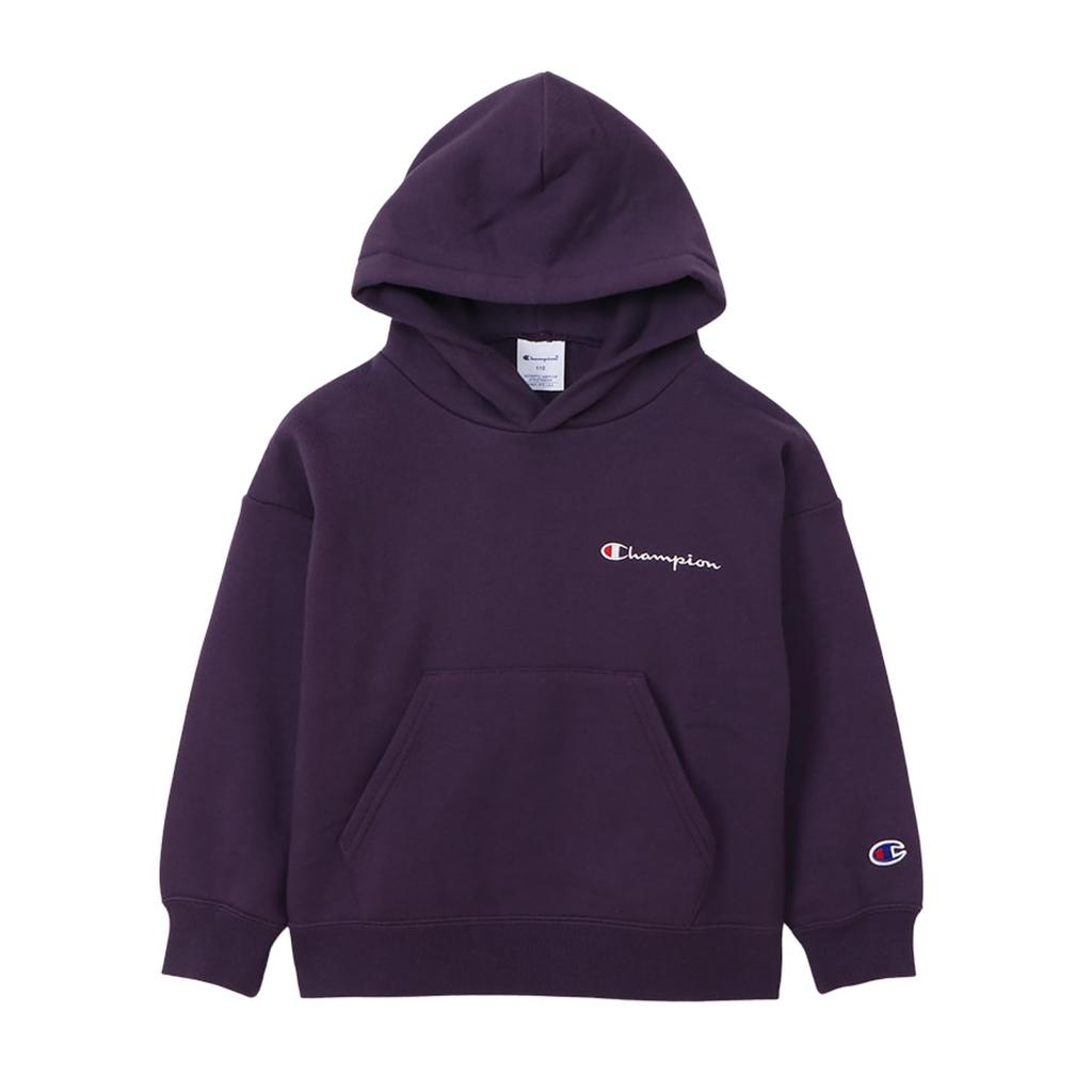 Champion Long Sleeve Loose Script Logo Embroidered Sweatshirt Kids' Hoodie, 100% Cotton, Fit, (CK-Y104-270-130)