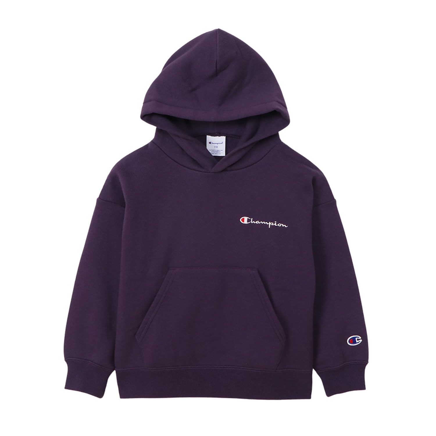 

Champion Long Sleeve Loose Script Logo Embroidered Sweatshirt Kids Hoodie, 100% Cotton, Fit, (CK-Y104-270-130)