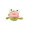 Entzückender Plüschfrosch Schlüsselanhänger Niedliche Cartoon Tierpuppe Taschenanhänger 10cm Groß