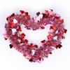 Love Sequins Valentines Garland DIY Hanging Decor Dense Heart Tinsel Garland  Indoor Outdoor