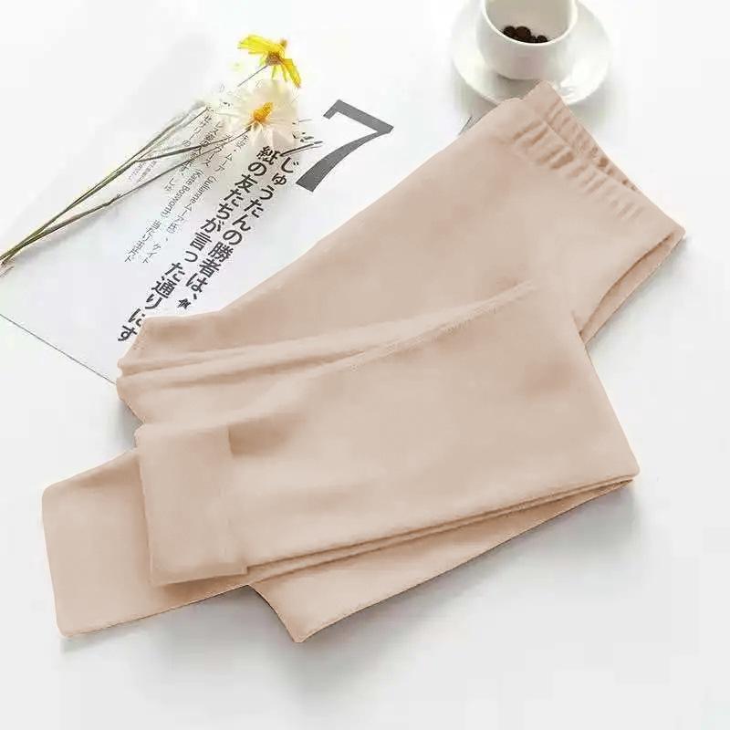 

Women s Double-Sided Seamless Plush Pants – Ideal for Autumn, Winter & Spring XL абрикосовый