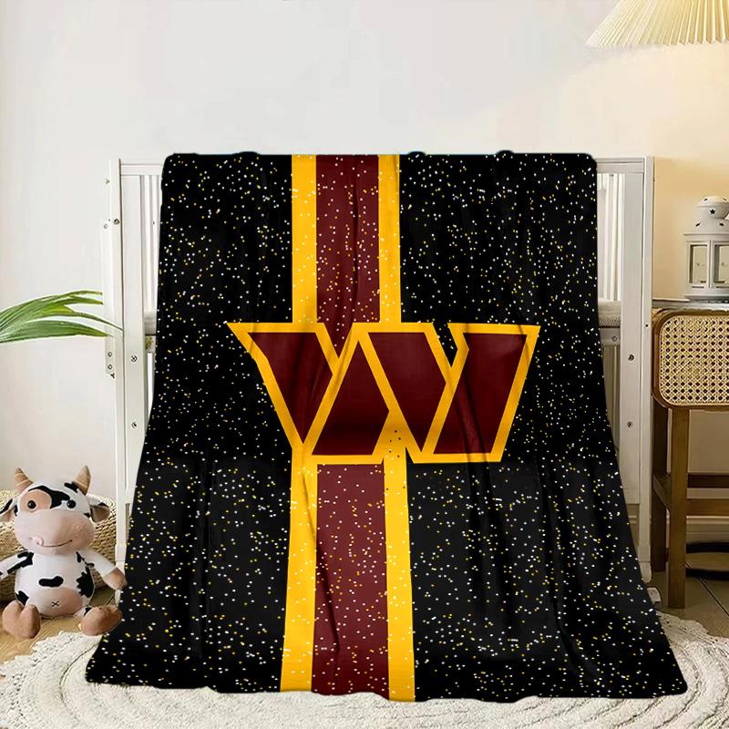 Redskins Football Club Design Portable Blanket/Soft Blanket Bedding Blanket Suitable for Travel Camping Living Rooms Offices Sofas Fan Gifts