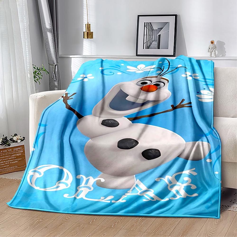 Winter Snowman Adventure Blanket Soft Warm Cozy Suitable for Seaside Chair Couch Four Seasons Universal Warmthful Decor