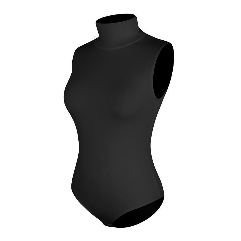 

Корректирующее белье для женщин Коррекция живота Бесшовные топы Body Shaper Компрессионное белье для подтяжки ягодиц Корректирующее белье Корсеты без рукавов с высоким воротником S чёрный