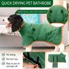 Pet Bathrobe Higly Absorbent Dog Drying Coat Quick Dry Adjustable Towel Cloth For Small Medium Large Pet Dog Cat Bath Robe